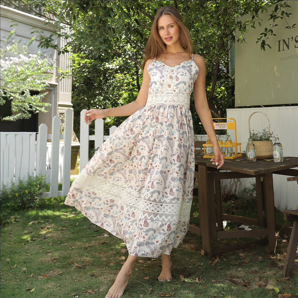 Floral Maxi Dress Up to XXL
