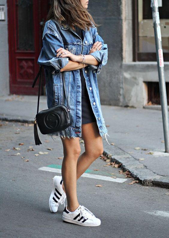 Loose Fit Denim Jacket for Women (Autumn/Winter) up to 3XL