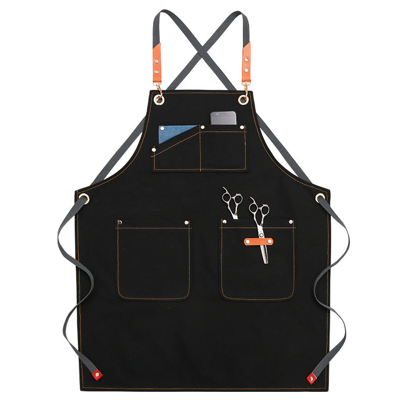 Chic Denim Apron - Versatile Use
