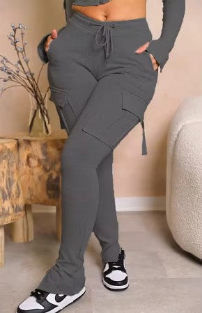 Retro Chic High-Rise Flared Pants and Jacket Separate Pieces - Mix & Match