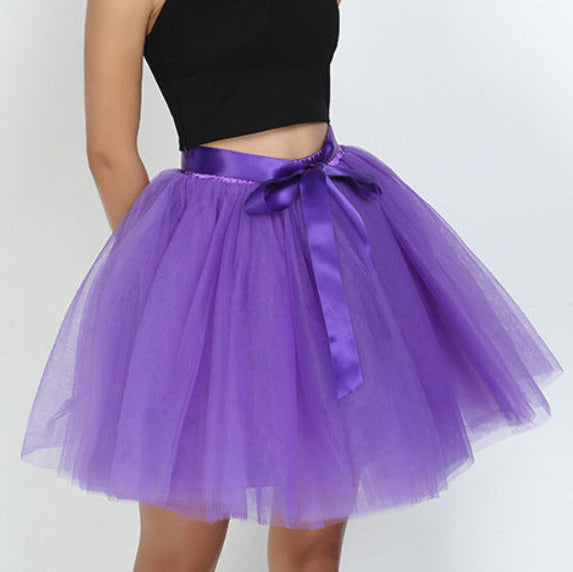 Women's flirty tulle tutu skirt in purple with lightweight puff silhouette | The Pretty Pistol