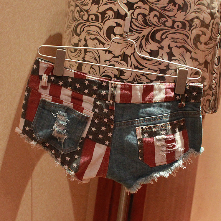 Low Waist Denim Shorts for Women - Summer Beach Style up to 3XL