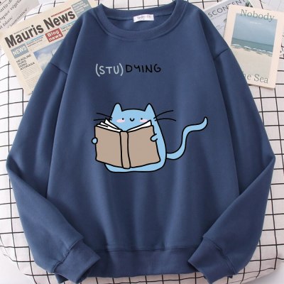 Casual Cartoon Printed Long-sleeved Pullover Sweater