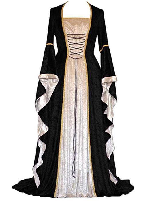 Medieval European Court Velvet Gown