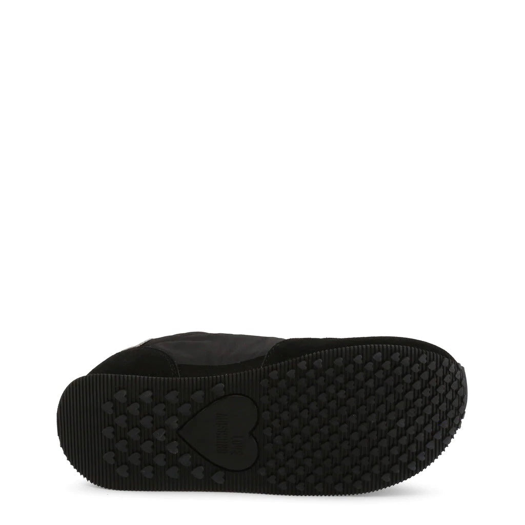 Love Moschino Black Suede Platform Sneakers | Authentic Italian Designer