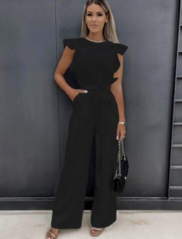 Claudia Ruffle Strap Jumpsuit (One Piece)
