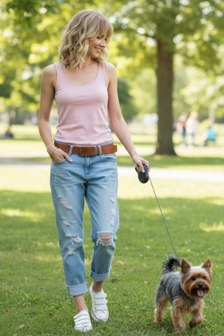 Cropped Ripped Denim Capris