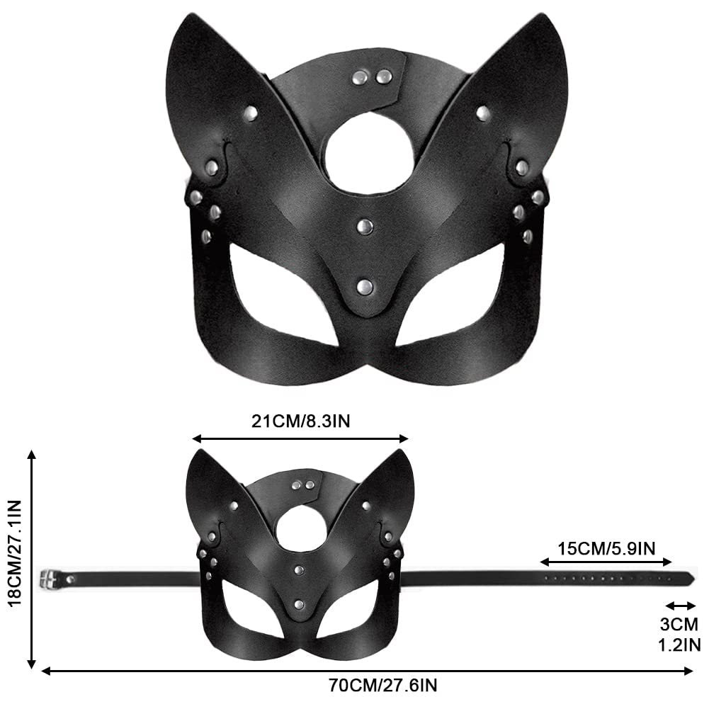 Wholesale Leather Cat Mask - Cute Costume Accessory