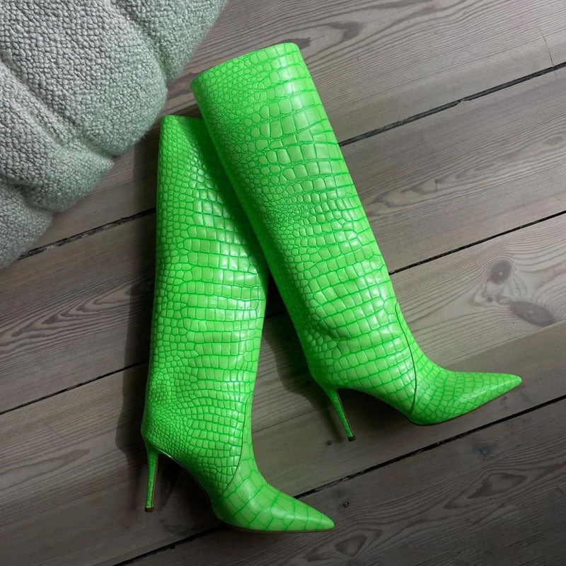 Fashion Tall Heeled Boots for Women (Plus Size)