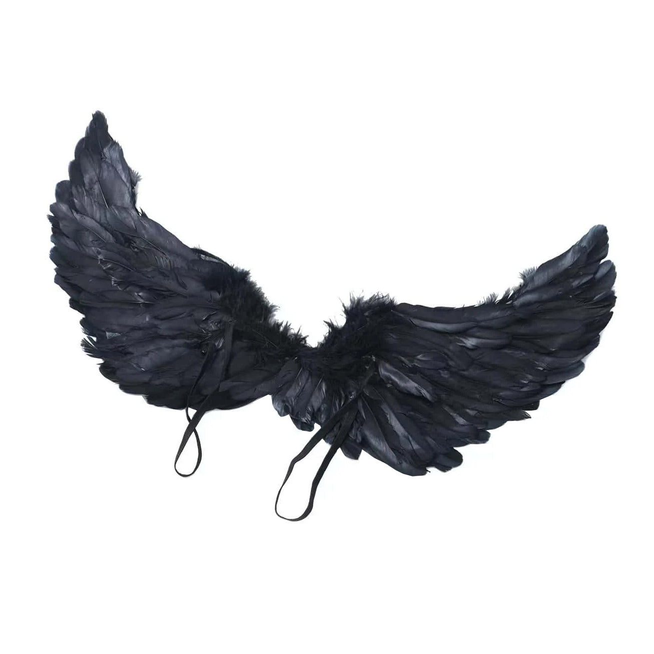 Black Feather Wings for Halloween Cosplay (Adult Size)