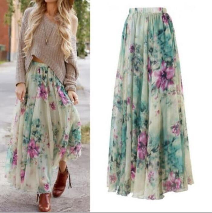 Bohemian Maxi Skirt