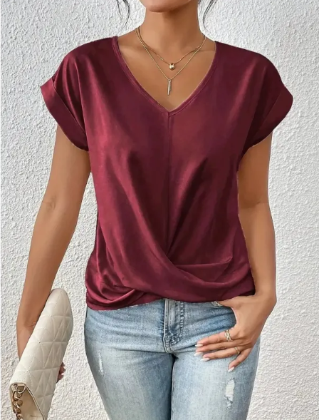 Chic Knot Waist T-Shirt up to 3XL