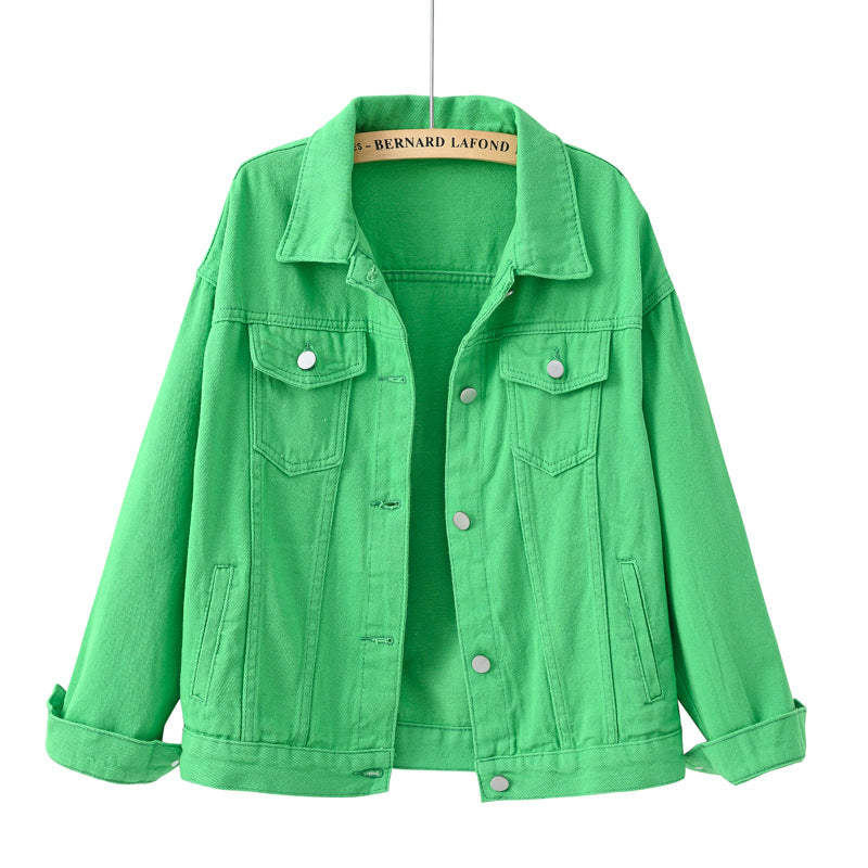 Women's Multi-color Denim Jacket up to 3XL