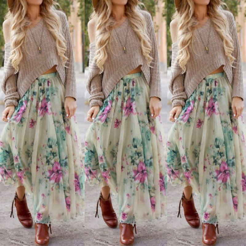 Bohemian Maxi Skirt