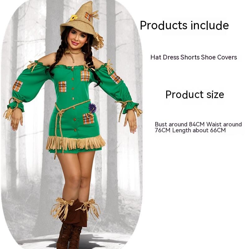 Wizard Of Oz Scarecrow Costume for Stage Performance