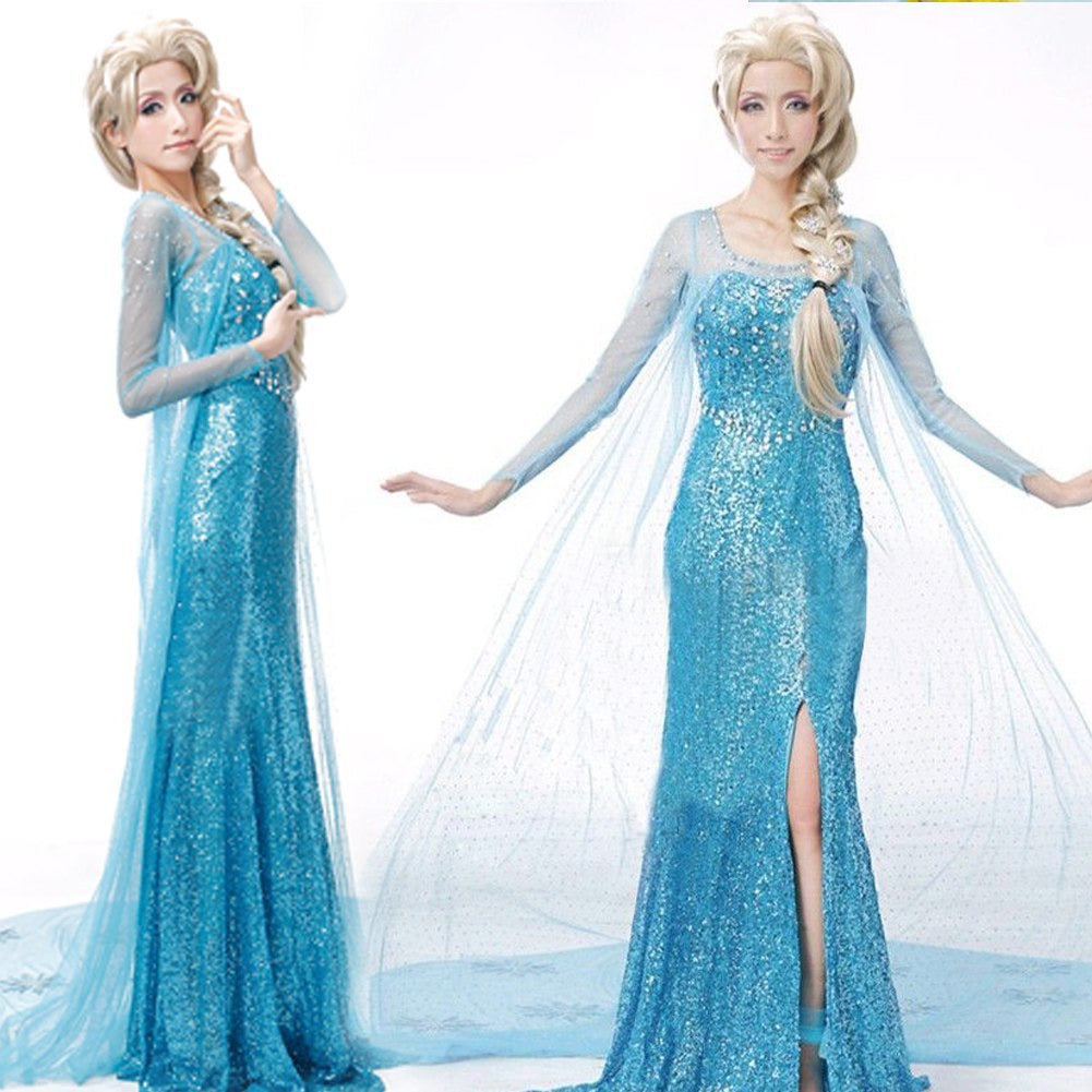 Frozen Elsa Cosplay Costume Dress for Performances