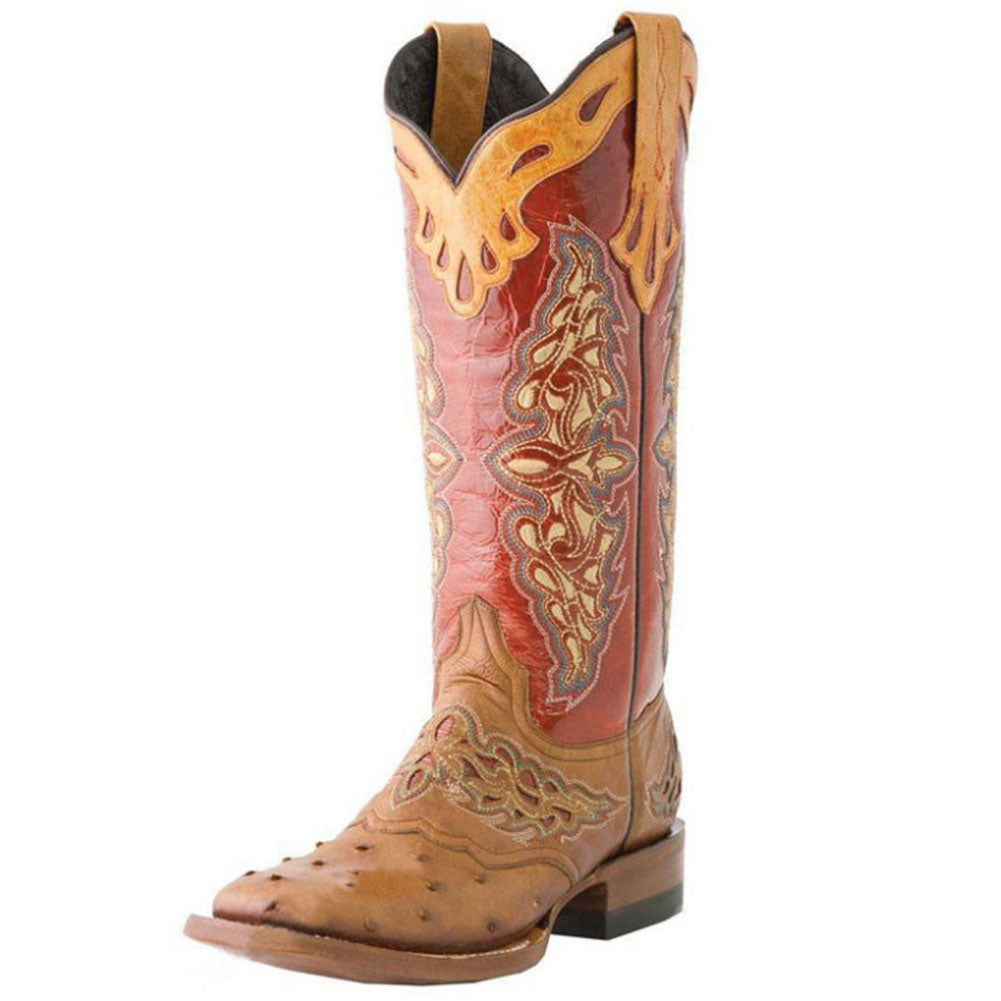 Color Matching Mid Top Knight Boots for Women