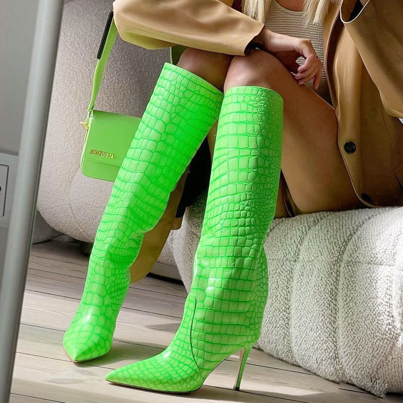 Fashion Tall Heeled Boots for Women (Plus Size)