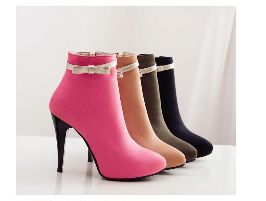 Boots with Bow - Women's Martin Boots