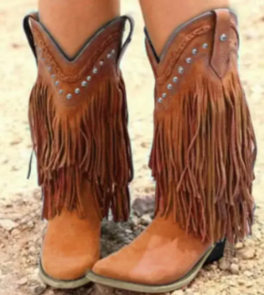 Vintage Western Mid-Calf Boots