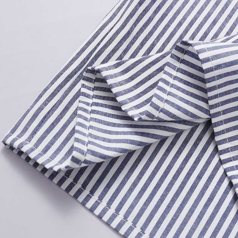 Summer Breeze Cotton Striped Shirt Dress