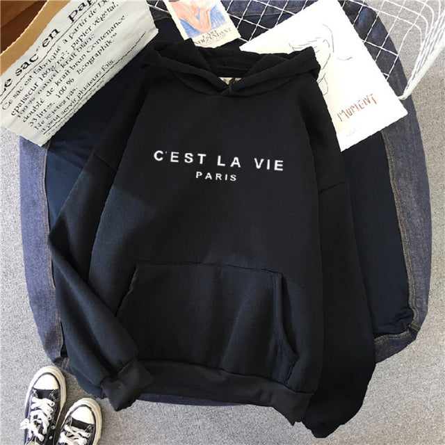 Women’s Printed Paris Hoodie up to 3XL