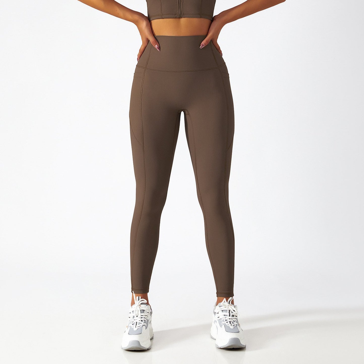High Waist Peach Hip Lifting Yoga Leggings for Women