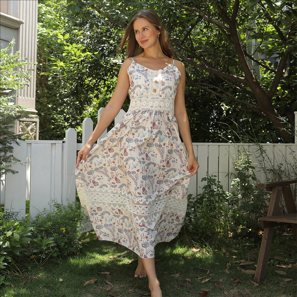 Floral Maxi Dress Up to XXL