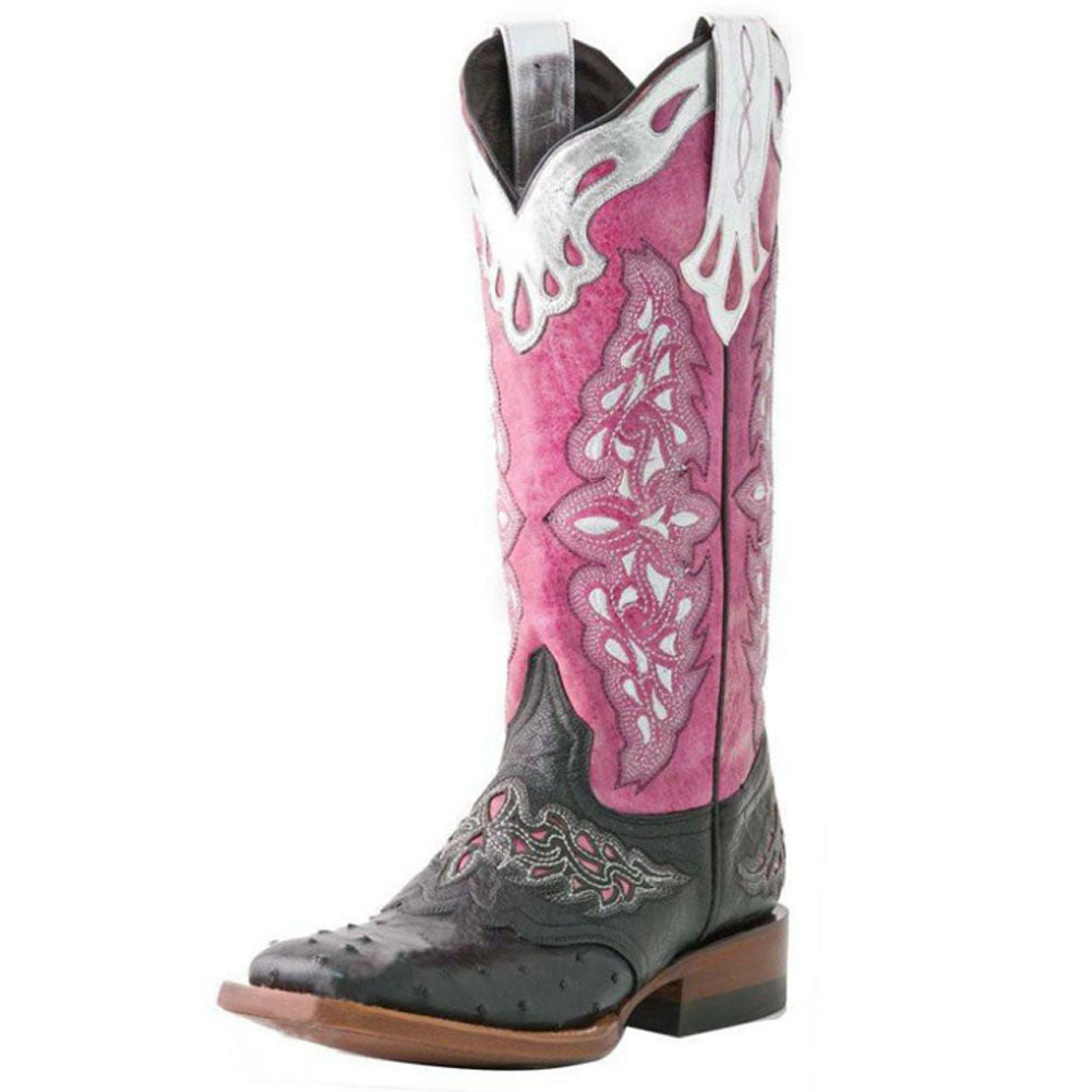 Color Matching Mid Top Knight Boots for Women