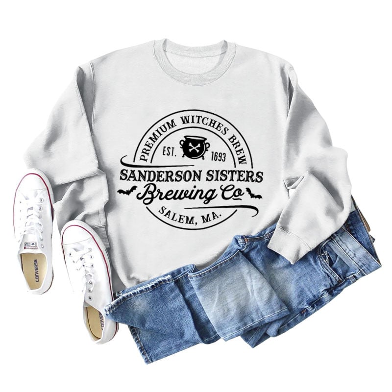 Women’s relaxed cotton letter graphic long sleeve tee in White from The Pretty Pistol