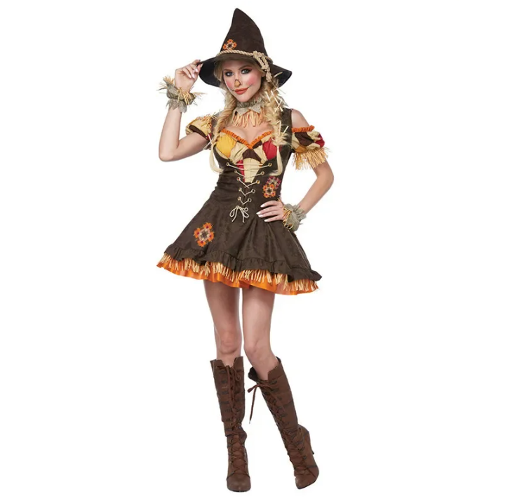 Wizard Of Oz Scarecrow Costume for Stage Performance