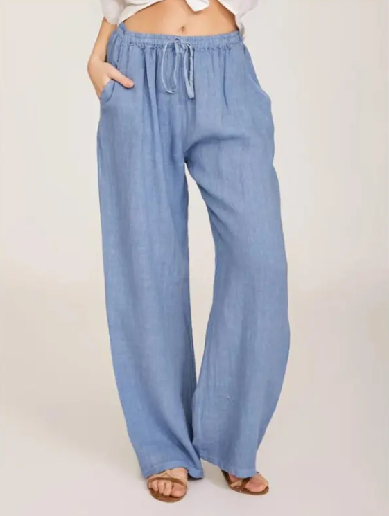 Chic Cotton Linen Casual Pants