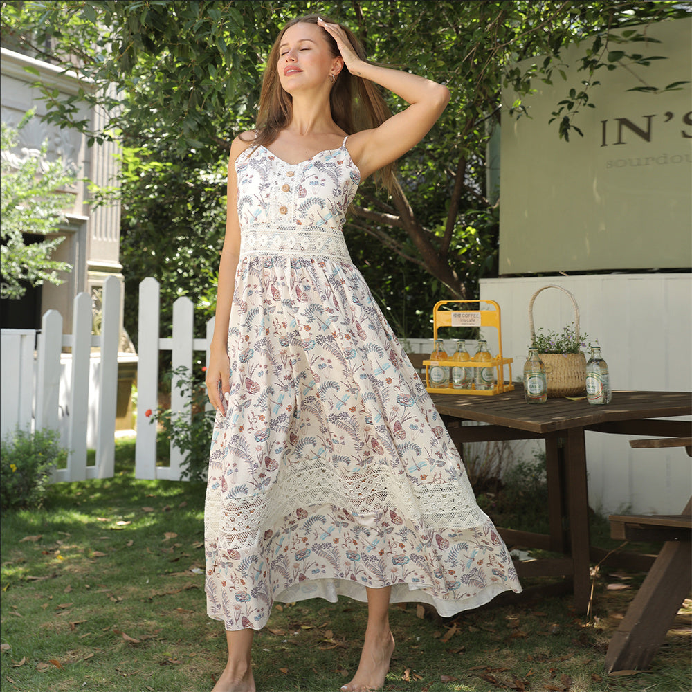 Floral Maxi Dress Up to XXL