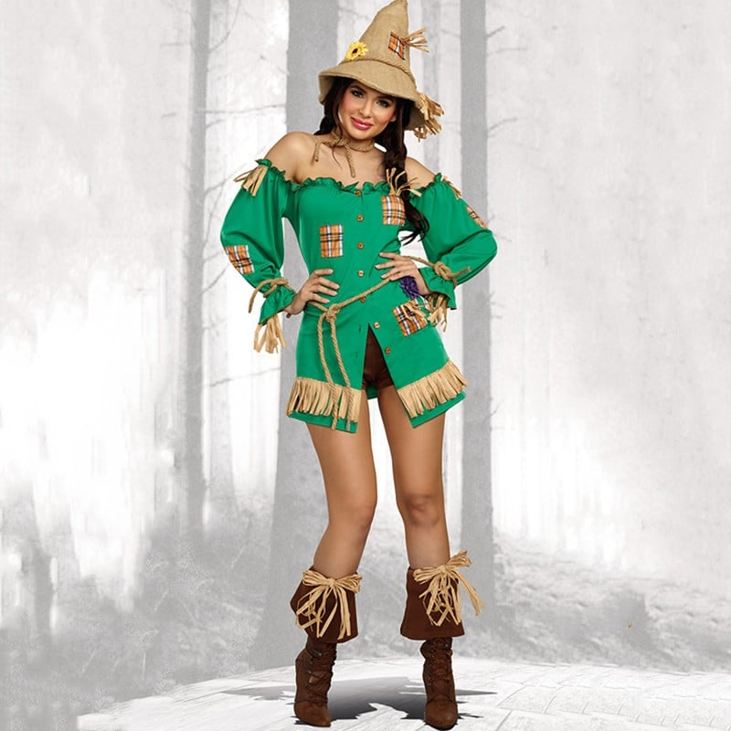 Wizard Of Oz Scarecrow Costume for Stage Performance