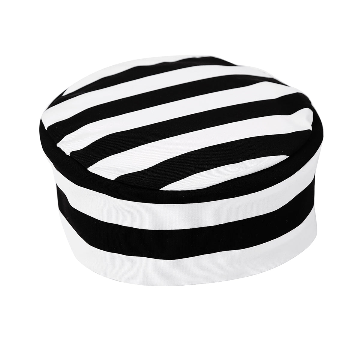 Adult Halloween Black and White Striped Prisoner Costume