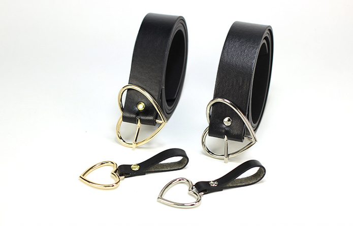 Chic Heart Pin Women's Belt