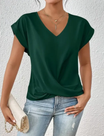 Chic Knot Waist T-Shirt up to 3XL