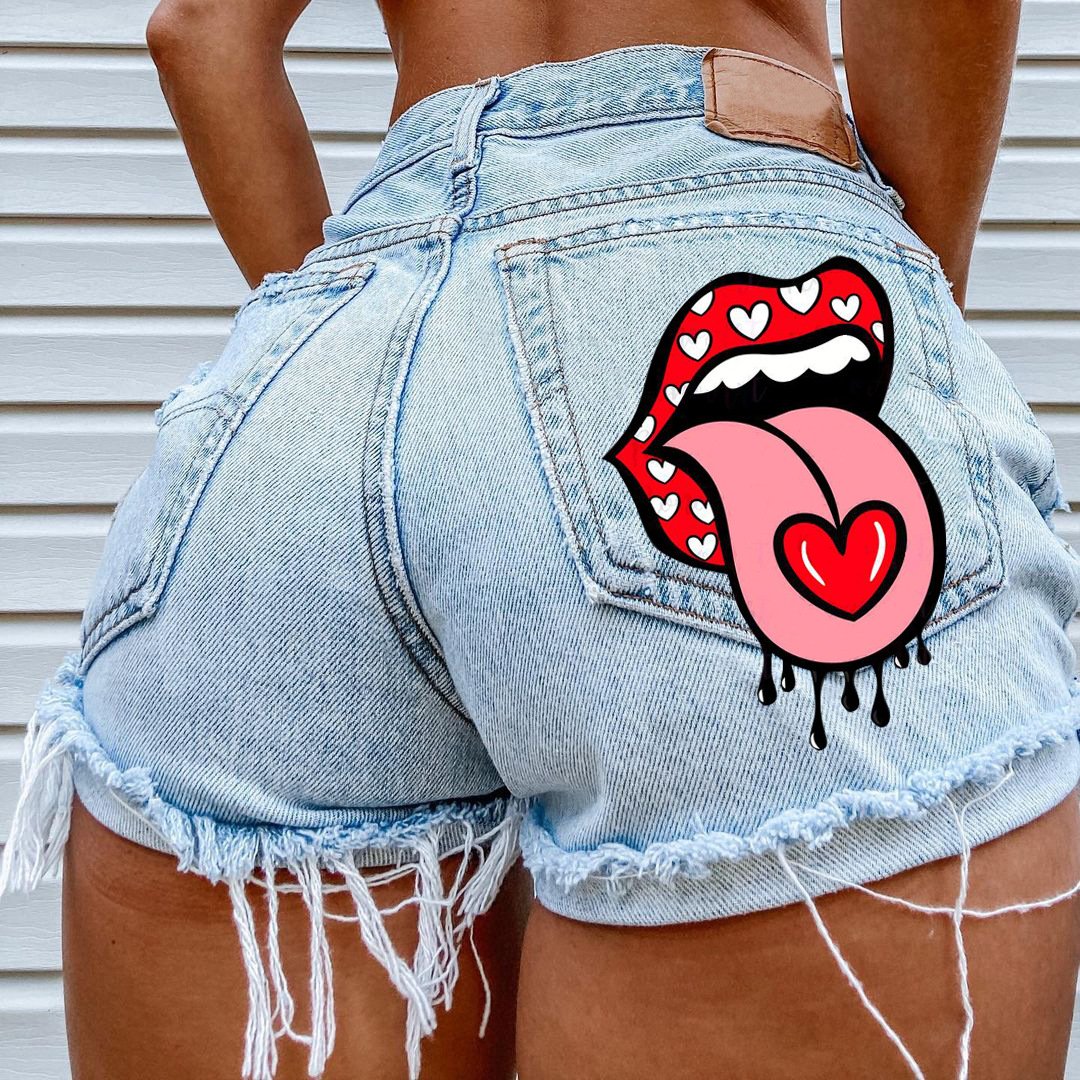 Hipster Denim Shorts for Women up to 4XL
