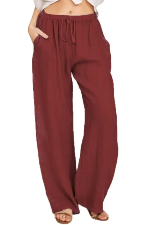 Chic Cotton Linen Casual Pants