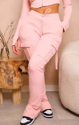Retro Chic High-Rise Flared Pants and Jacket Separate Pieces - Mix & Match