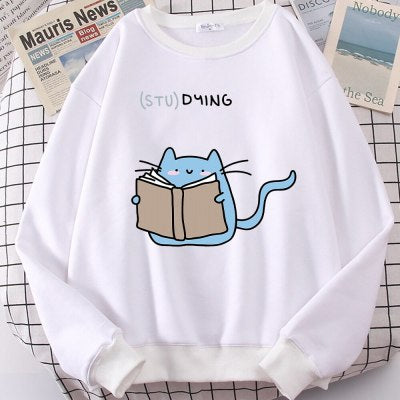 Casual Cartoon Printed Long-sleeved Pullover Sweater