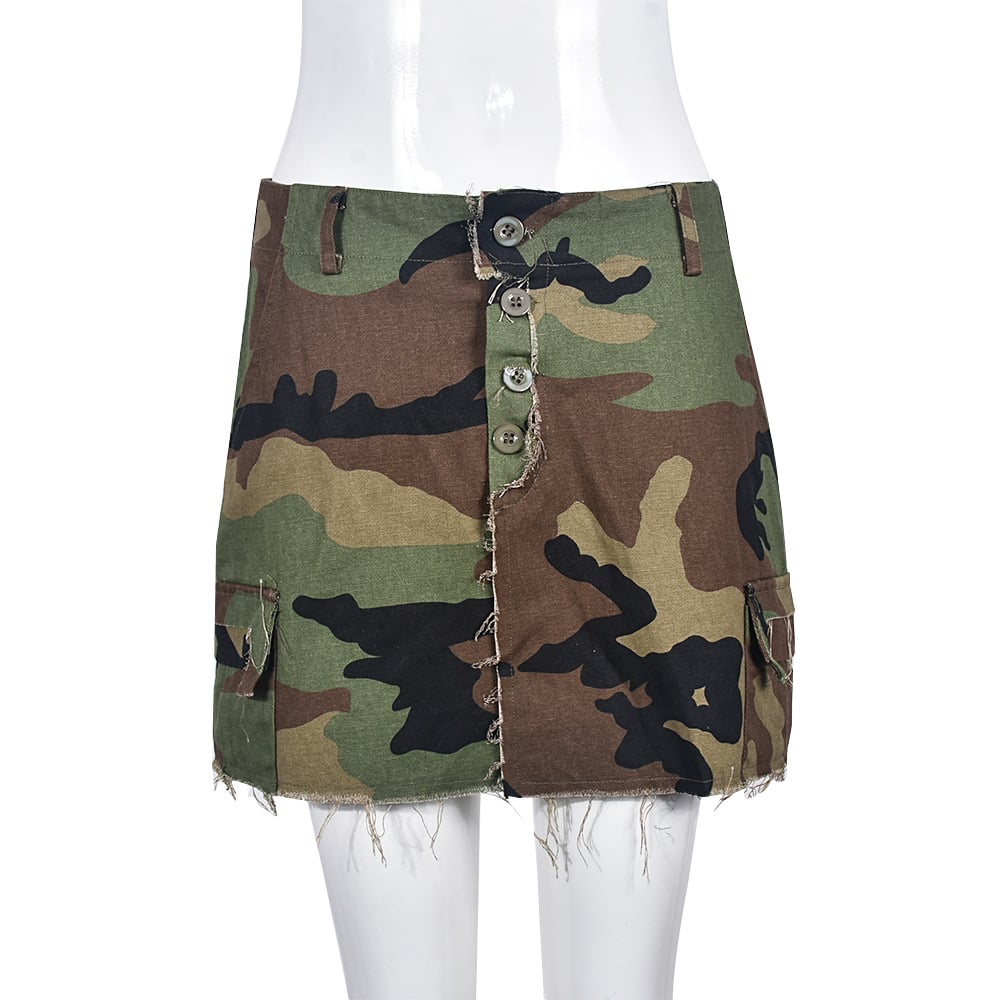 Women's Camouflage Mini Skirt