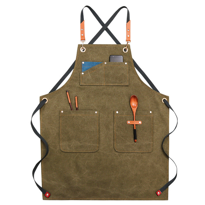 Chic Denim Apron - Versatile Use