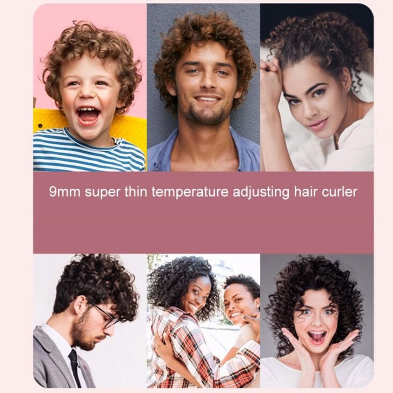 Professional Tourmaline 9mm Curling Iron with LCD Display
