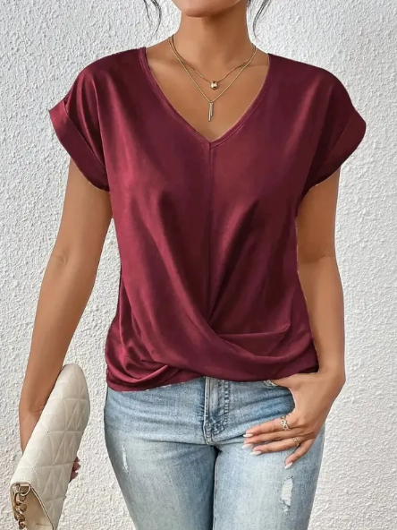 Chic Knot Waist T-Shirt up to 3XL
