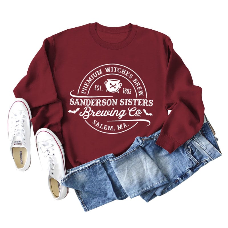 Women’s relaxed cotton letter graphic long sleeve tee in Maroon from The Pretty Pistol