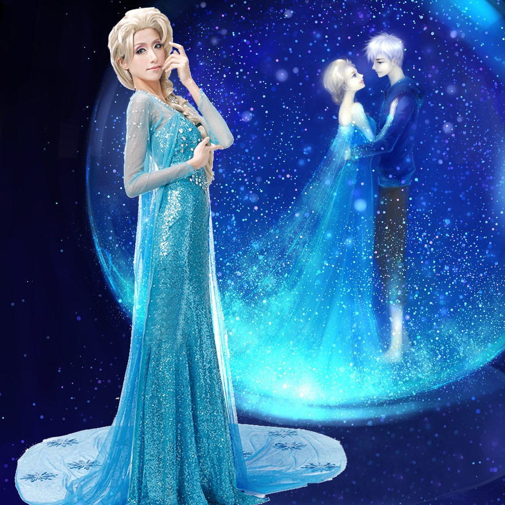 Frozen Elsa Cosplay Costume Dress for Performances