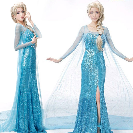 Frozen Elsa Cosplay Costume Dress for Performances