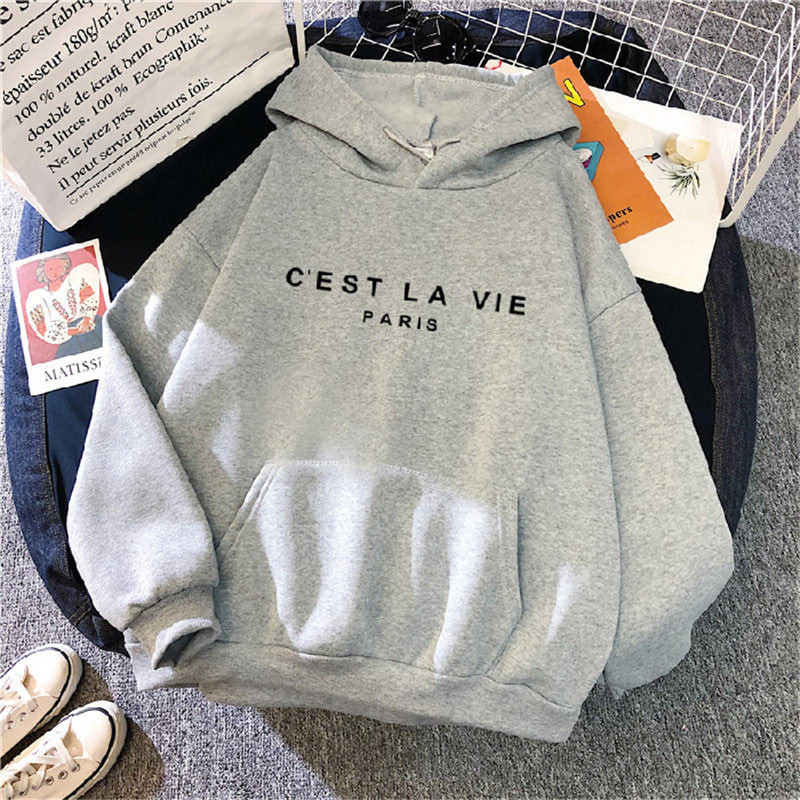 Women’s Printed Paris Hoodie up to 3XL