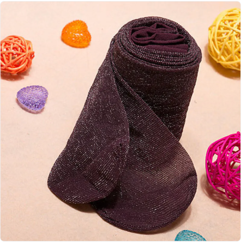 Sheer Shimmer Pearl Pantyhose for Women